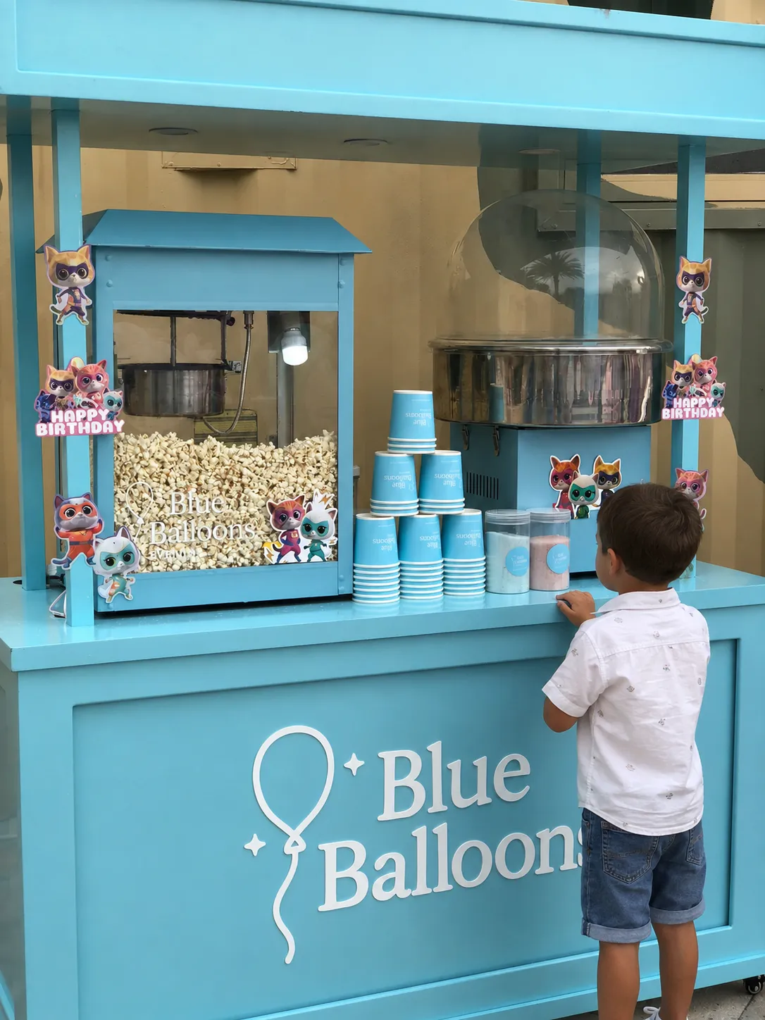A real moment from a Blue Balloons birthday