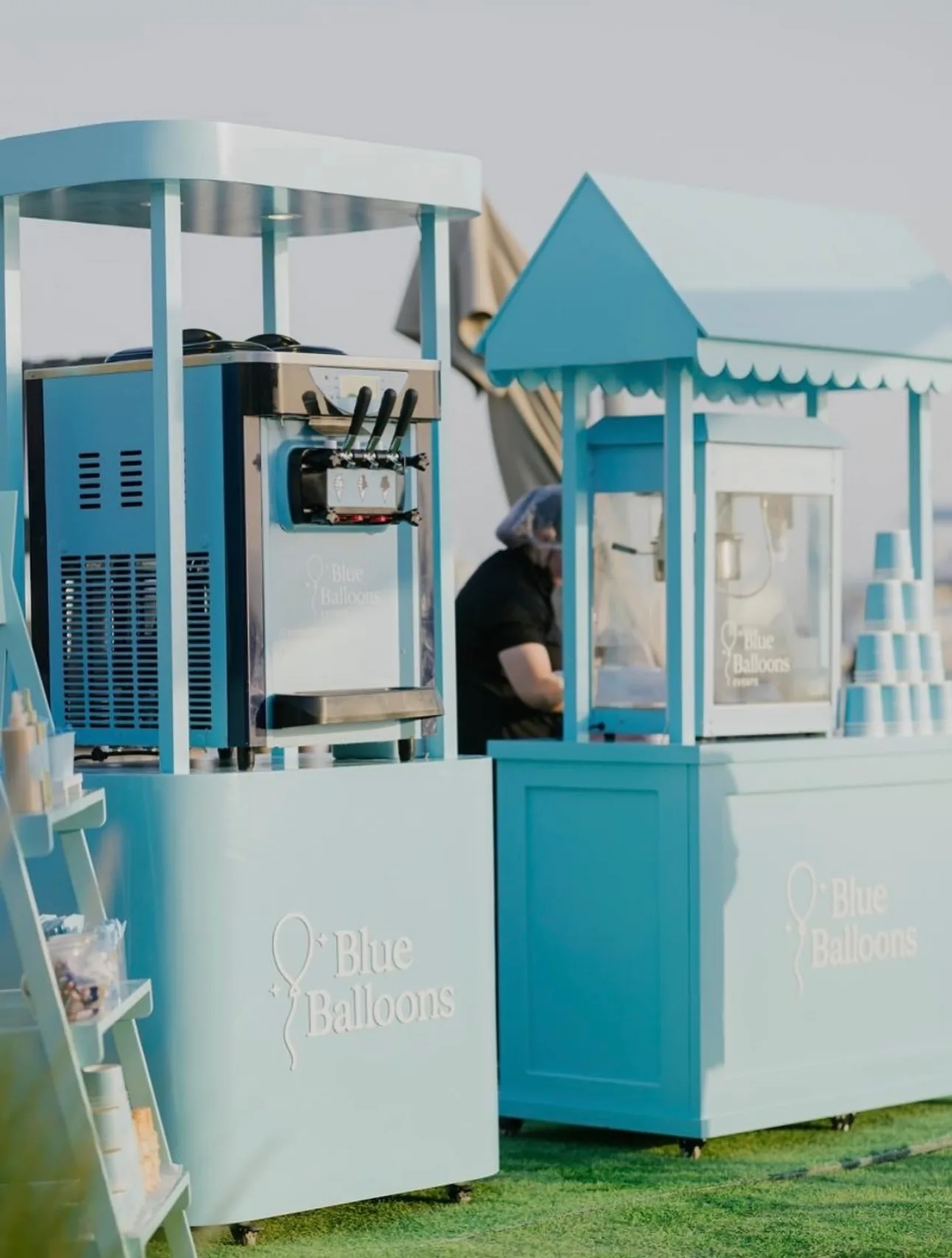 A real Blue Balloons station setup